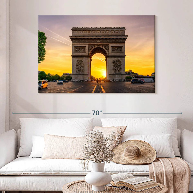 Ravi Paris Arc De Triomphe Sunset, 32" H x 48" W