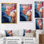 Trippy rose bleu abstrait liquide encre III - encre liquide abstrait art mural-583059451-583059424