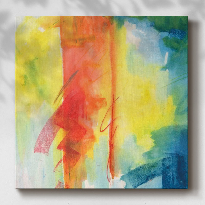 Toile tendue Crimson Sunset II-Gallery, H 8 po x l 8 po