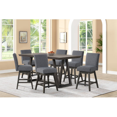 Pendergrass Counter Table And Swivel Counter Chairs