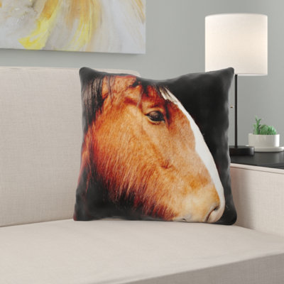 Shire Horse Throw Pillow