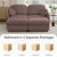 Canapé modulaire en chenille avec repose-pieds mobile, canapé à assise profonde et coussins ronds-1996206088