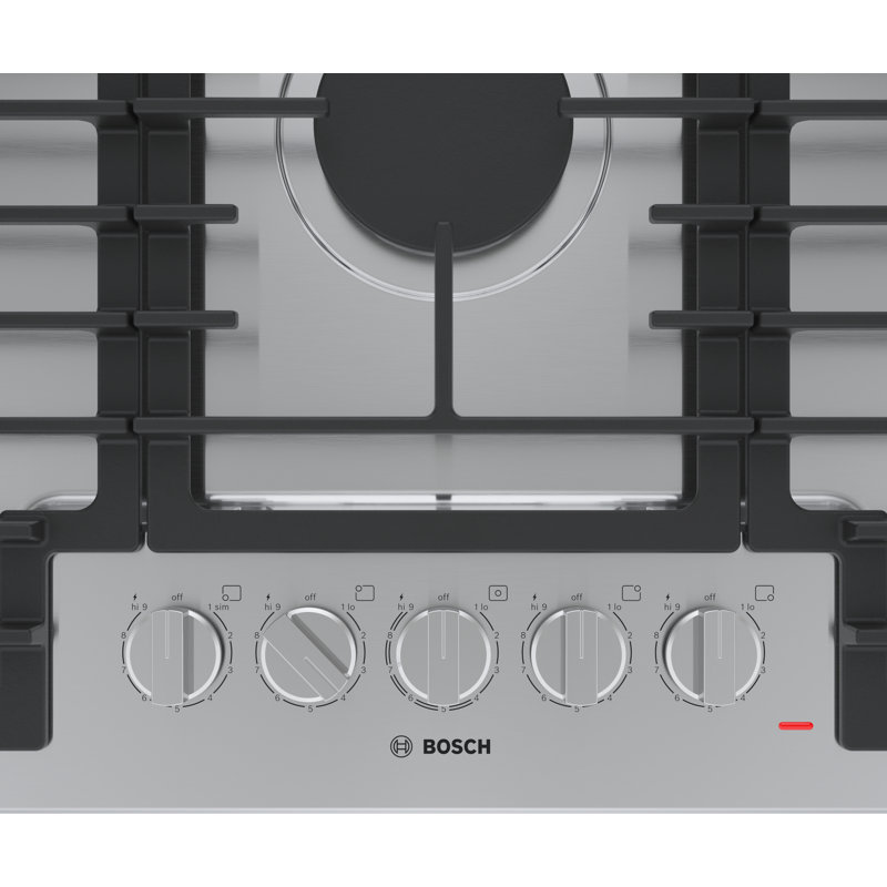 500 Series 36" Gas Cooktop, 5 Burner in Stainless Steel