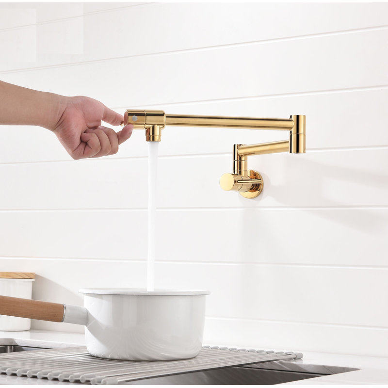 Robinet remplisseur avec accessoires, Or brillant