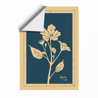 Golden Botanica Botanical - Framed Print
