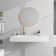 35'' Rectangular Stone Resin Bathroom Sink Wall-Mounted Vessel Sink