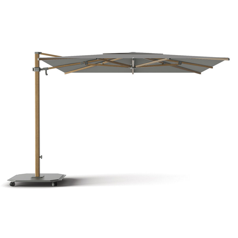 216'' W Sunbrella® Cantilever Umbrella, Alu Teak, Cast Slate Sunbrella® Plainweave