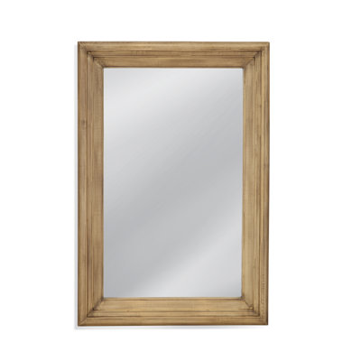 Wood Flat Wall Mirror