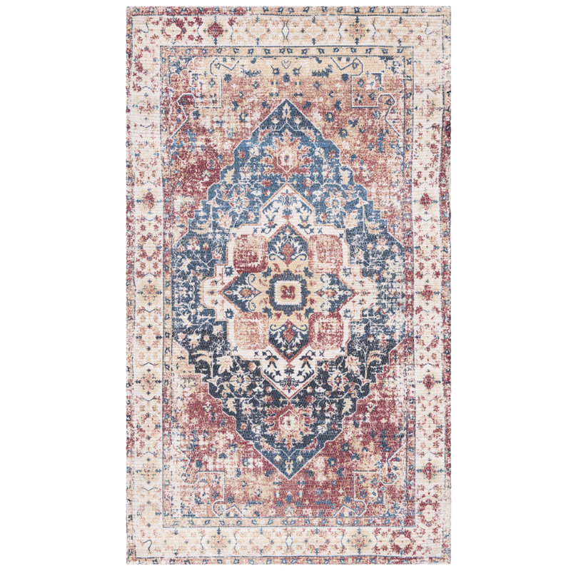 Tapis beige fait à la main Joppatowne, Rectangle 3 pi x 5 pi
