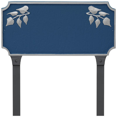 Plaque d'adresse Camden Ivy One Line avec piquets de pelouse