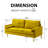 Jameca Fabric 67" Reception Sofa-877322229