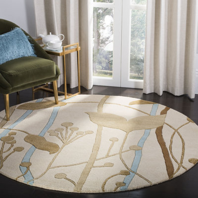 Soho Hand Tufted Wool And Viscose Floral Rug