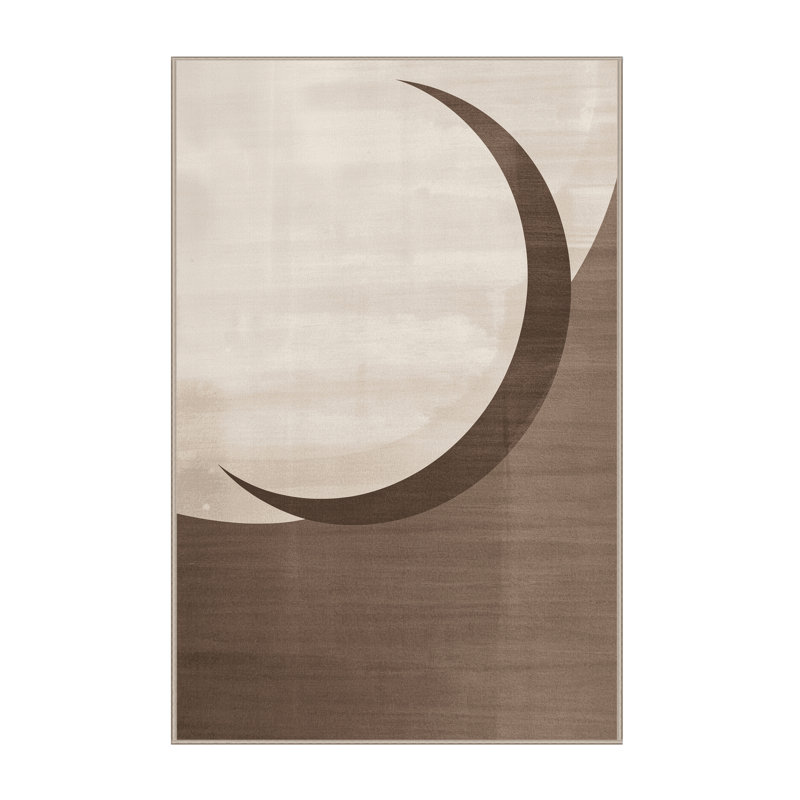 Tapis beige moelleux doux et minimaliste Vance, 5 x 7