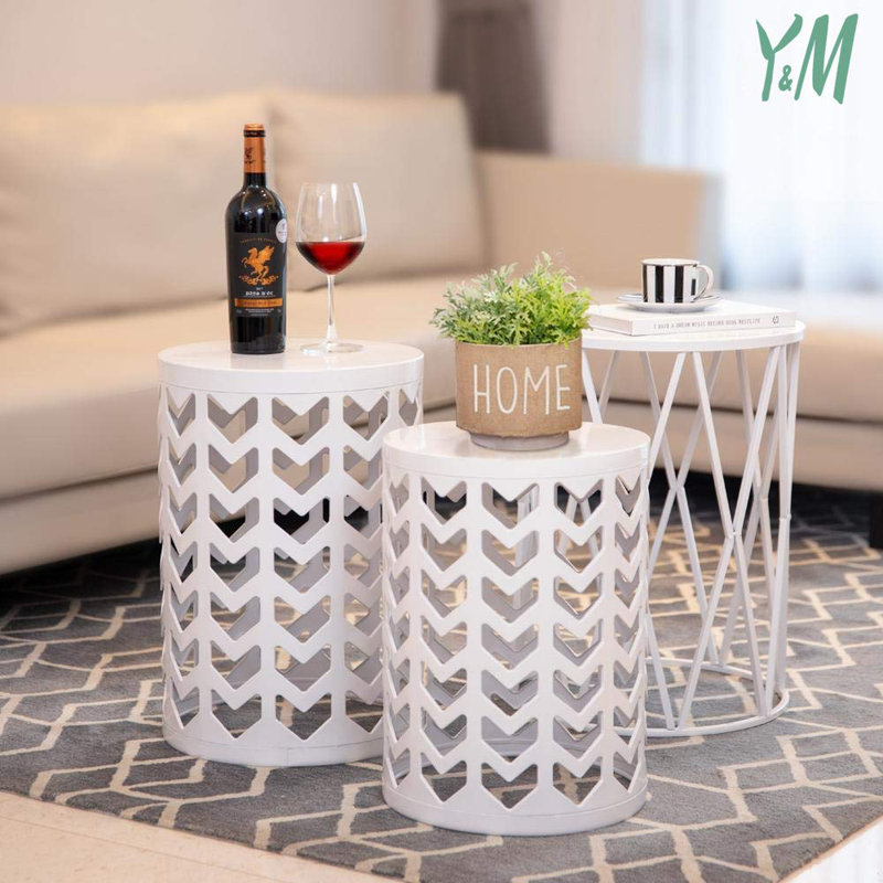 Table de bout Tyanne, Blanc