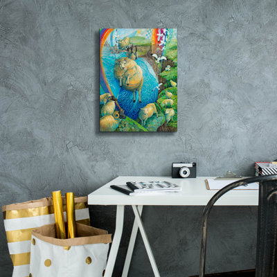 «Under The Rainbow» par David Galchutt, art mural sur toile