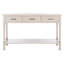 Console en bois massif 47,3 po Chupp - Finition neutre avec 3 tiroirs et 1 tablette pour l'entrée ou le vestibule-1596005790