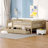 Kallel Daybed with Two Drawers and Guardrails-506472936-498385893