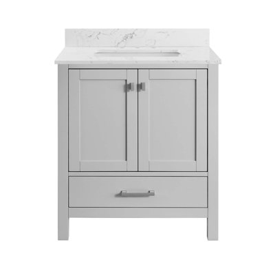 Meuble-lavabo en bois massif avec tiroirs à fermeture en douceur