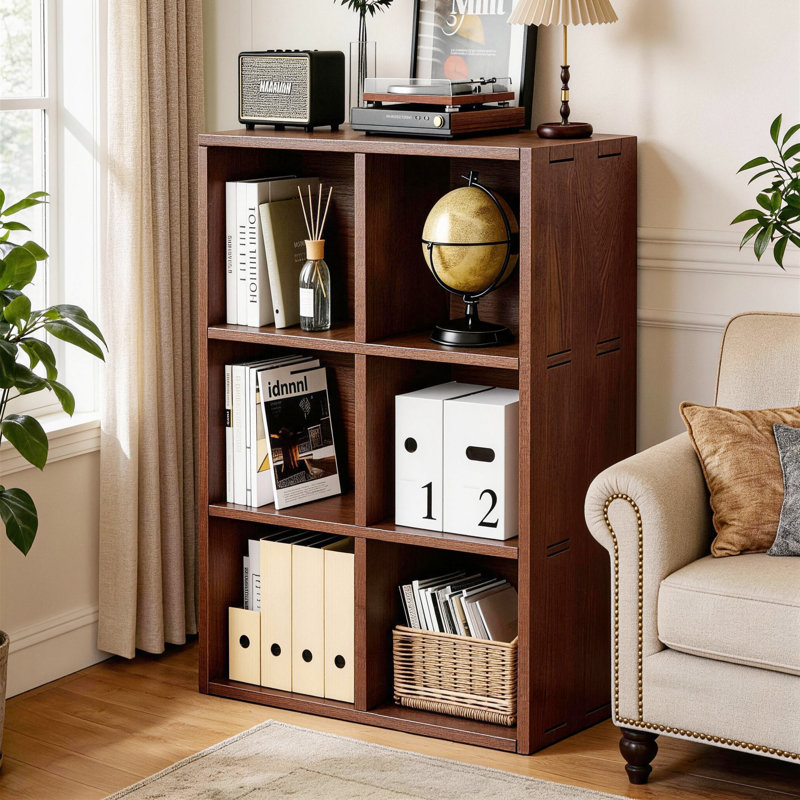Solid Bookshelf Storage Bookcase with Anti-Tip Hardware
