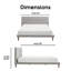 Lit plateforme tapissier Serta Sierra Collection-36643922