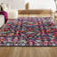 Tapis multicolore / mauve à motif floral Boho-733375330