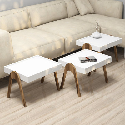 4 Legs End Table Set