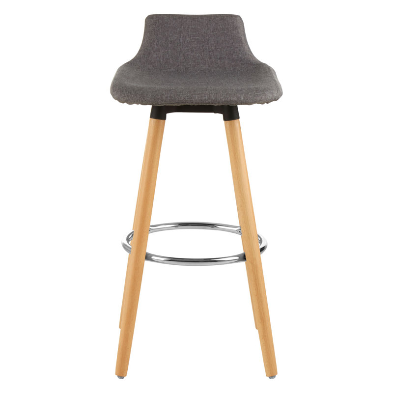 Kai Upholstered Counter Stool with Solid Wood Frame