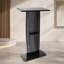 Podium en acrylique, support de 47 po en acrylique avec large surface de lecture et tablette de rangement, acrylique Pulpits sur pied pour école de bureau