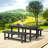 Julian High Density Polyethylene Outdoor Dining Stool 4-Piece Set