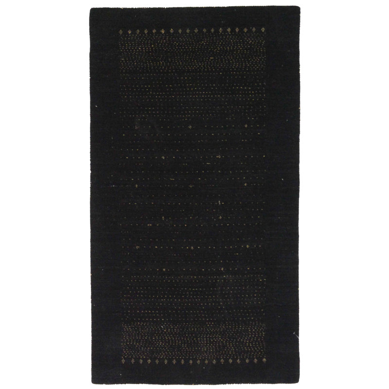 Orlander Polka Dots Area Rug in Black
