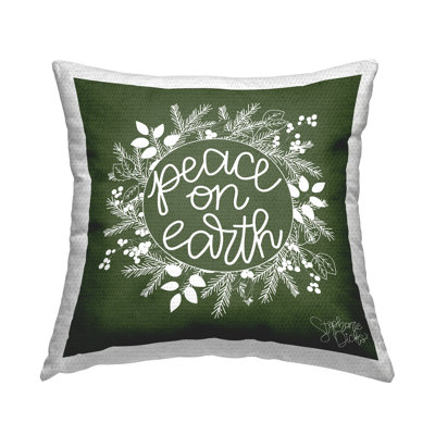 Floral Outdoor Throw Pillow