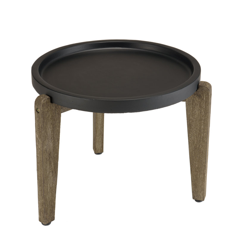 Akil Round Outdoor Side Table , 55cm cm W 52cm cm D