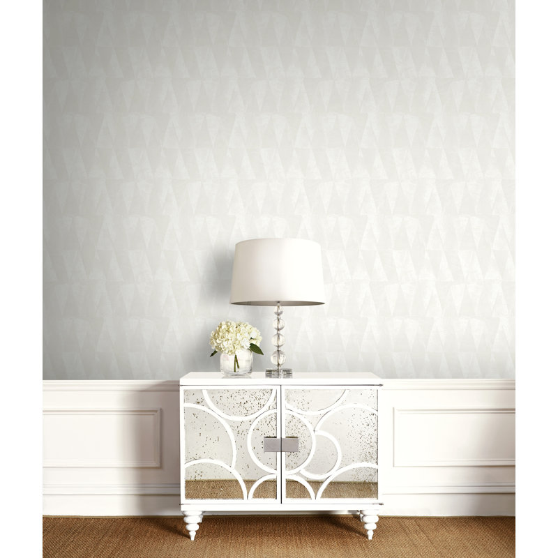 Rouleau de papier peint L 27 pi x l 27 po Cassundra, Crème