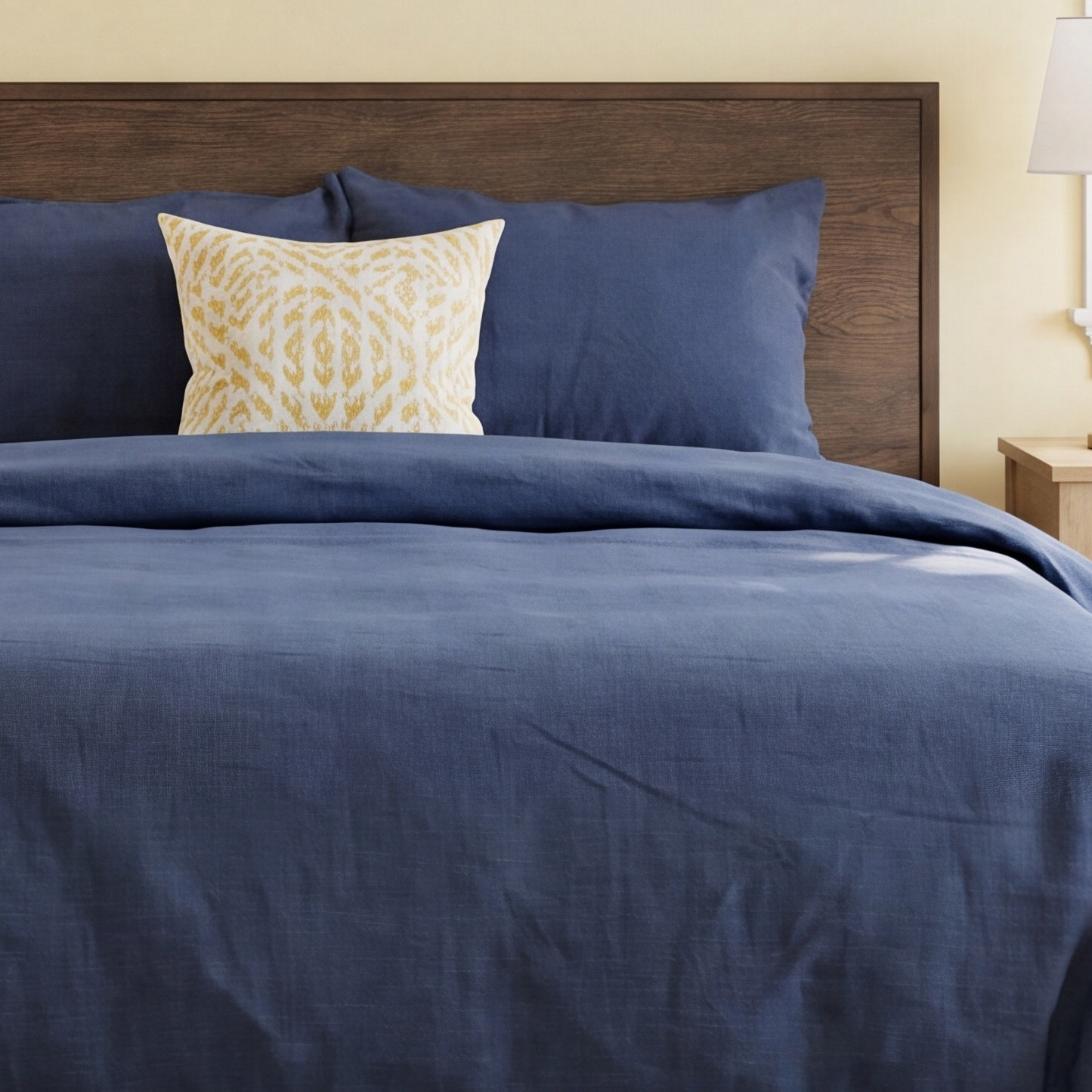Zandy Comforter Set, Queen Comforter + 2 Standard Shams, Navy