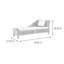 Chaise longue rembourrée Home Natural-100940563
