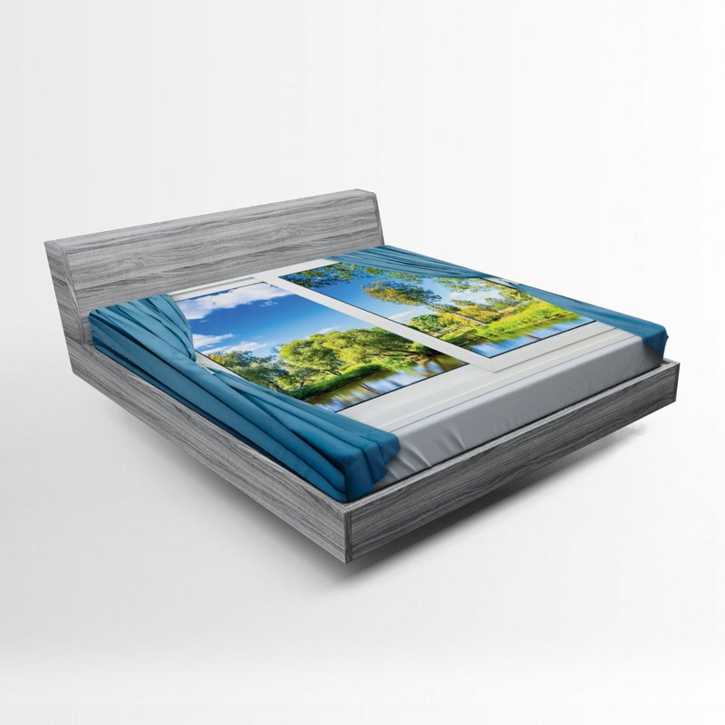 Country Microfiber Fitted Sheet, Full Fitted Sheet