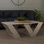 Aiysha Cross Legs Coffee Table-1763283619