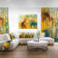 Collage abstrait - reproduction sur toile tendue-16488025