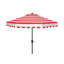 Parasol de marché Natalee de 108 po à bord festonné et à toit inclinable-725246716