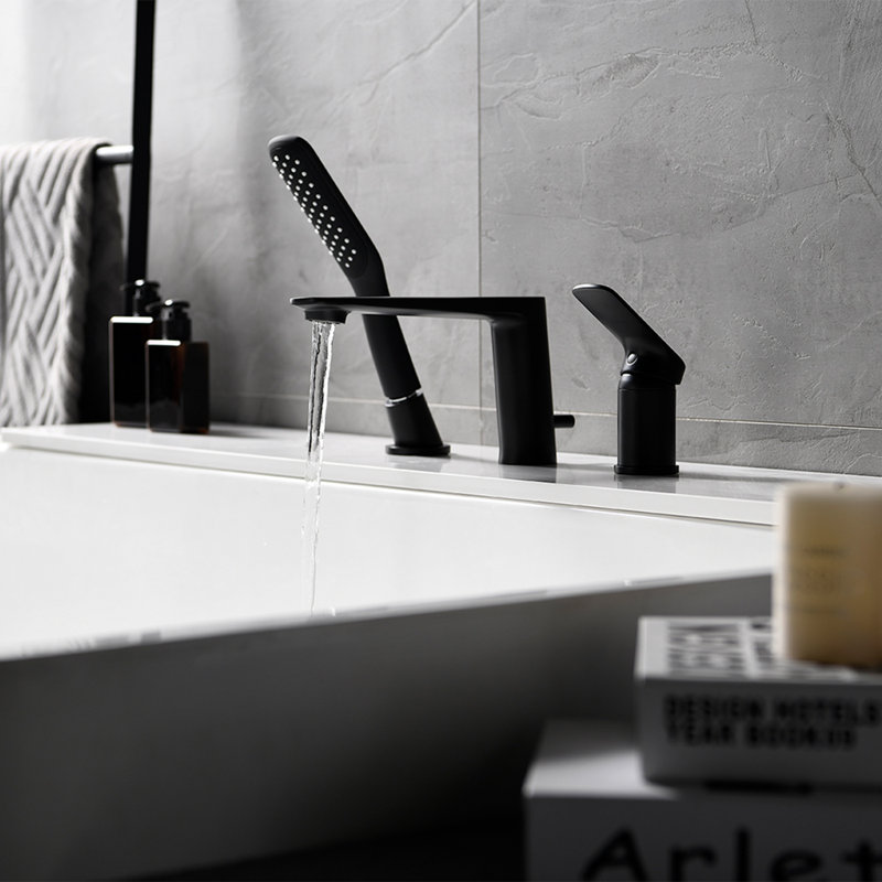 Robinet de baignoire romaine monocommande à fixation sur le comptoir