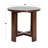 Elysa Elegant Acacia Trestle Round End Table-270327428