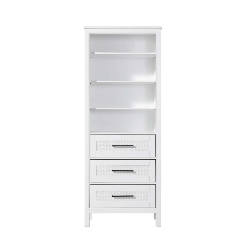 Armoire de rangement pour salle de bain 28 pouces, H 72 po x l 28 po x P 72 po, Blanc