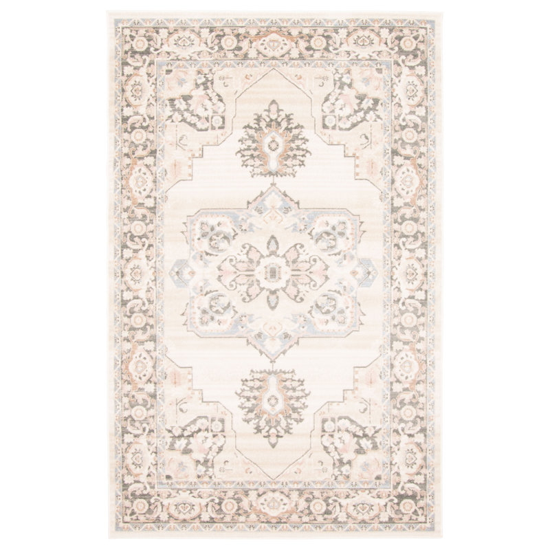 Myra Ivory Rug, Rectangle 5' x 8'
