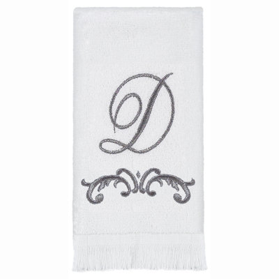 Avanti Linens Scroll Mono Fingertip Towel D