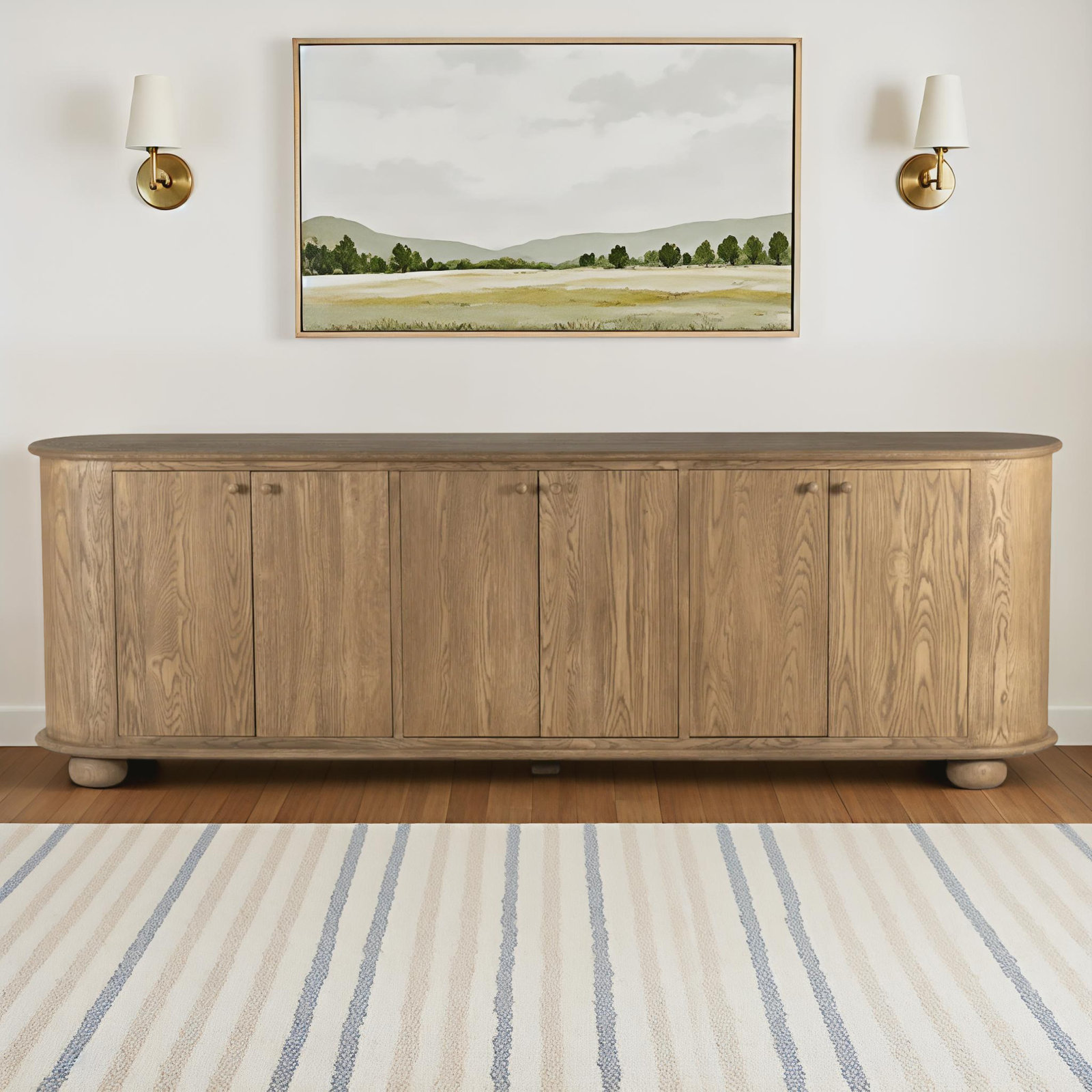 Makai Oak Sideboard, Light Wash
