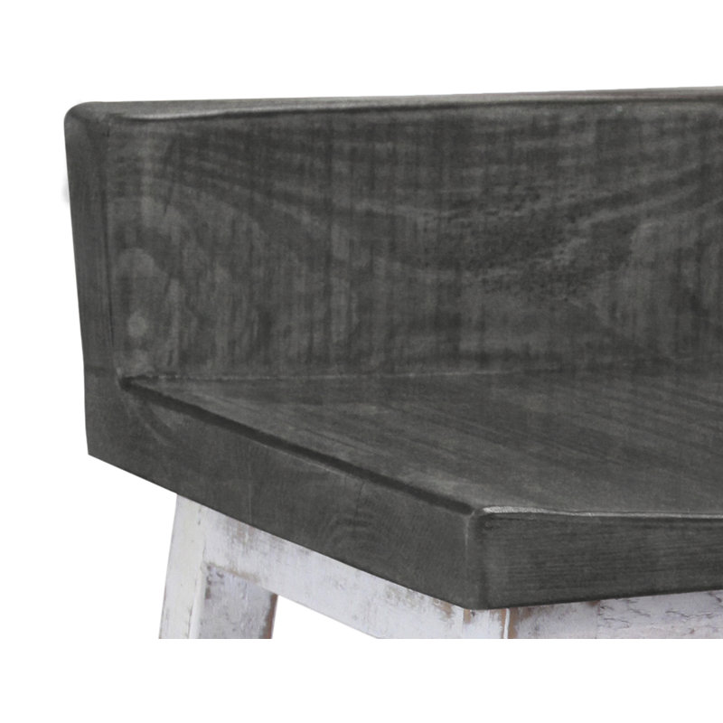 Tabouret Jaboris - avec siège et base en bois - Finition Jaboris, Tabouret de comptoir (siège d'une hauteur de 24 p