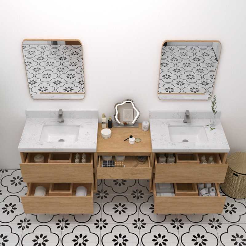 Ensemble de meuble-lavabo flottant 84 po Mellani