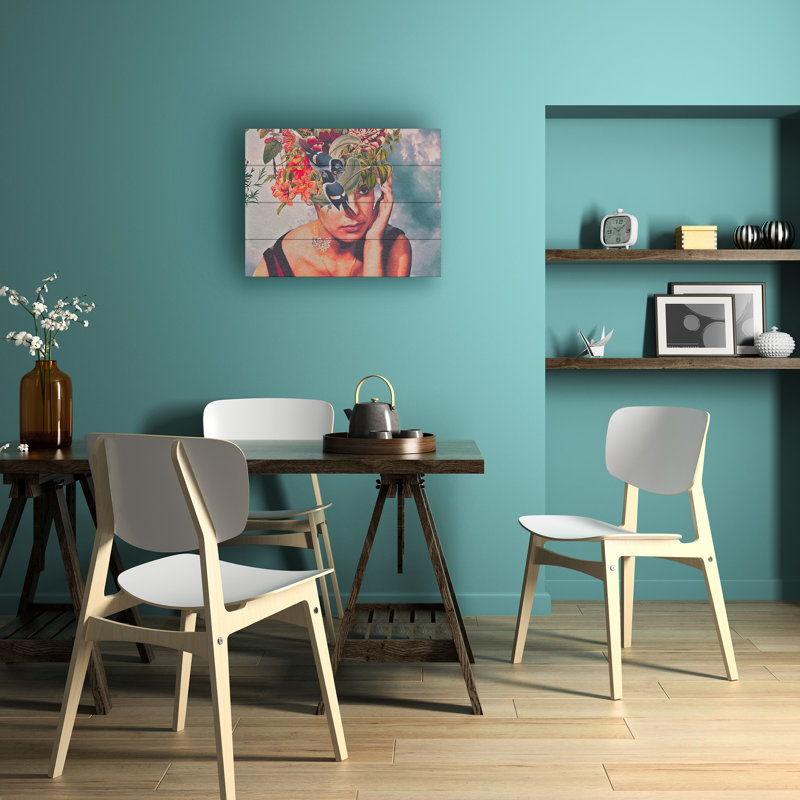 Spacerocket Art 237, art en lattes de bois, H 12 po x l 16 po