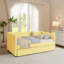 Lit de jour en vichy douillet avec lit gigogne simple-130174751