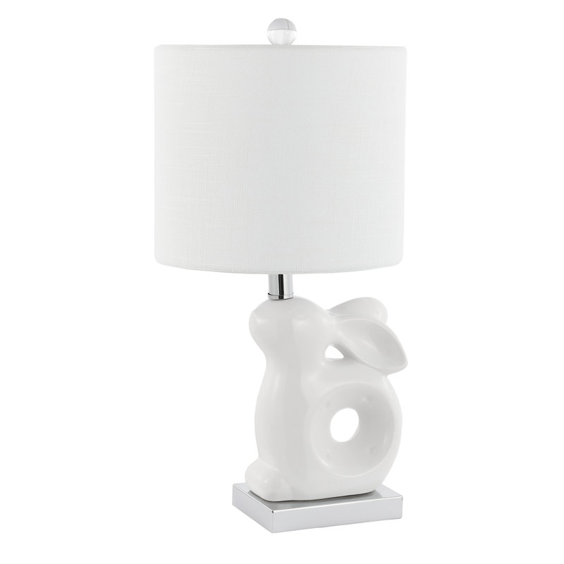 Lampe de table 19 po Bystrom Rabbit, Blanc